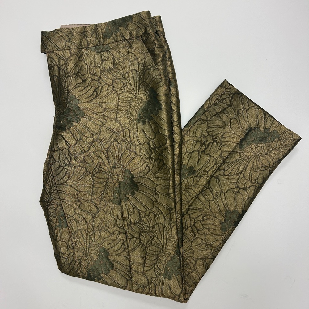 Gold Printed Pants - size 0